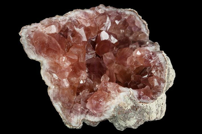 Pink Amethyst Geode Section - Argentina #124176